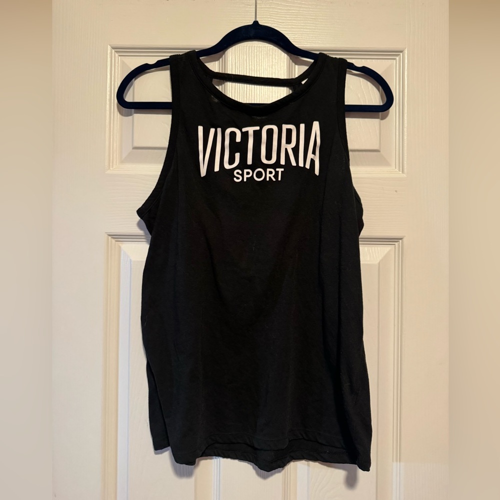 VS Black Caged back Tank Top L